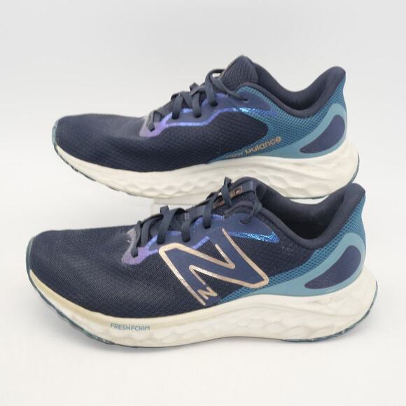 New Balance Shoes - New Balance Women's 9 Fresh Foam Arishi V4 Shoes Sneakers Blue Gold NO Insoles